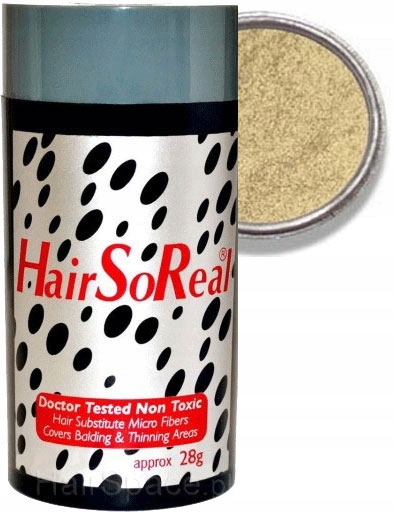 Hair So Real 28 g Hsr Zahušťování vlasů Vlákna Usa HairSoReal Světlý Blond