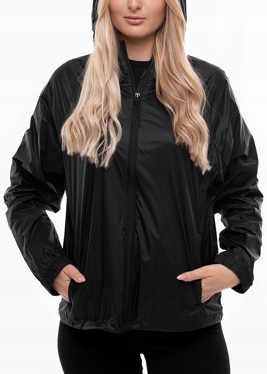 4F dámská přechodová bunda s kapucí, sportovní, lehká, městská, vel M