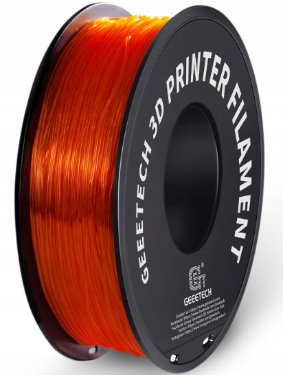 Filament Geeetech Tpu 1000g Pomarańczowy Przezroczysty Transparent Orange