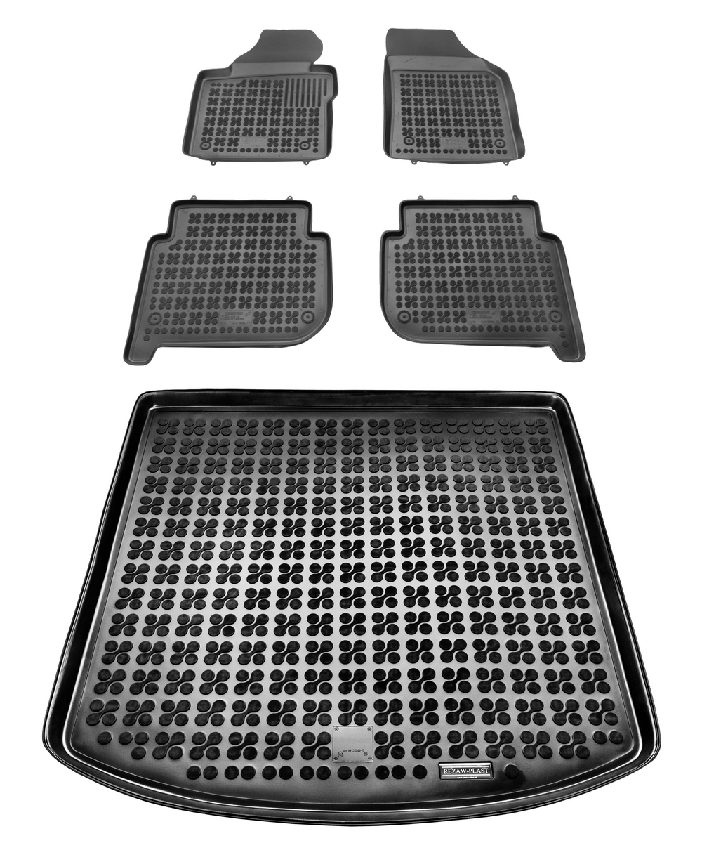 Vw Touran I 03-15 Dywaniki gum Mata bagażnika