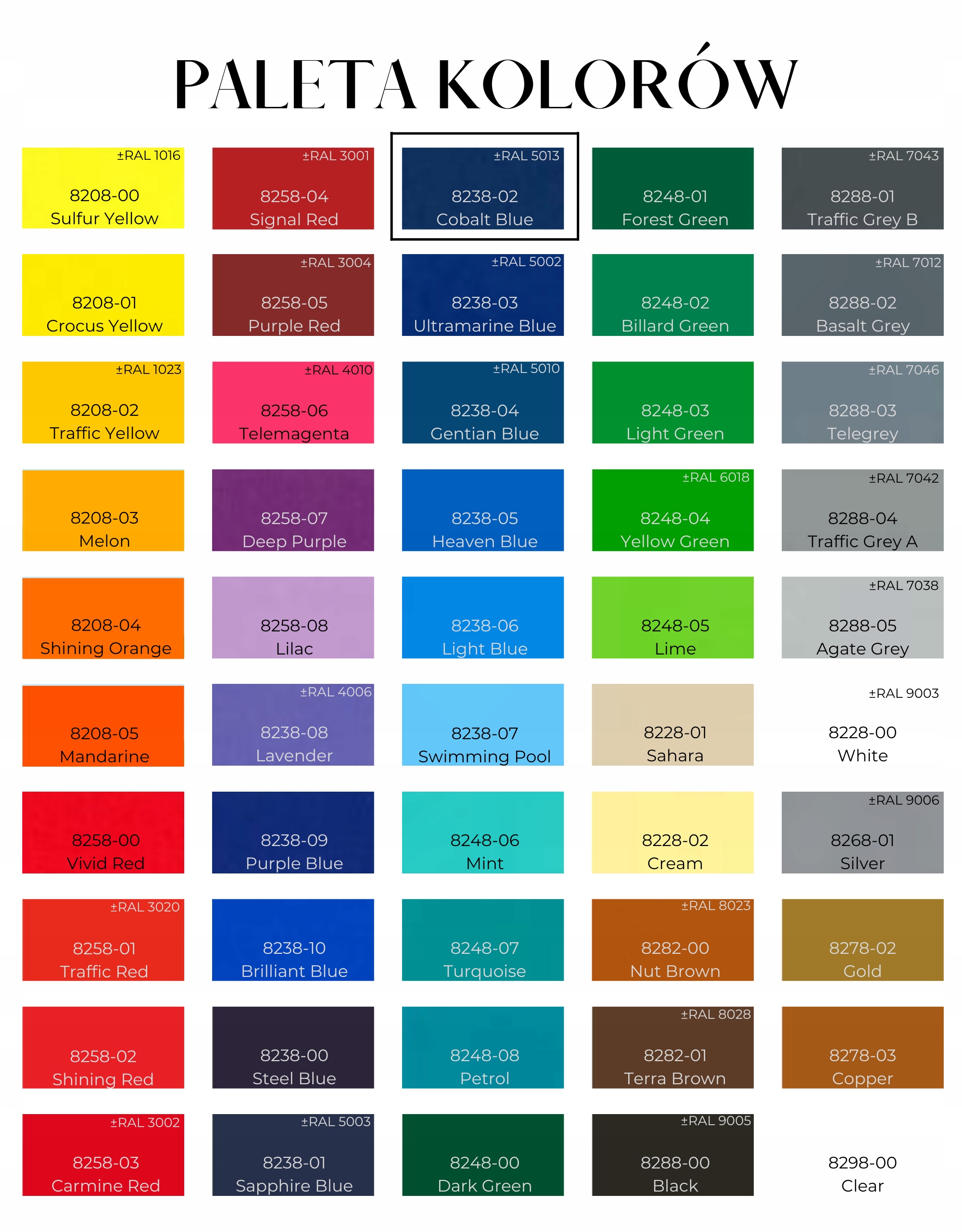 FOLIA DO PRO DETAILINGU GRANATOWA MAT AUTO 50cm Kolor inny kolor