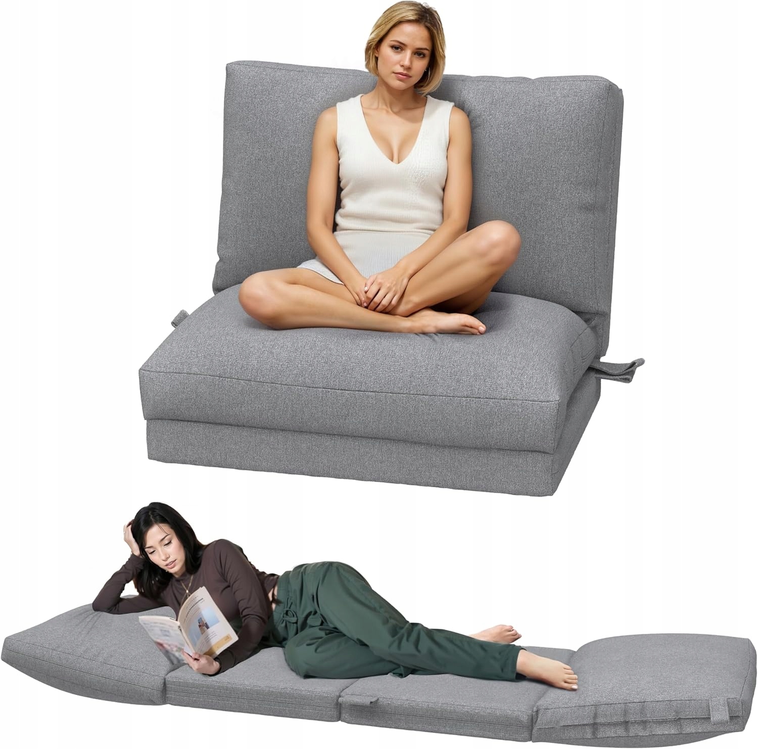 Rozkladacia pohovka, rozkladacia pohovka do obývačky, šedá