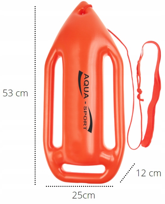 BOJKA ASEKURACYJNA BOJA DO PŁYWANIA PŁYWACKA DESKA Z UCHWYTAMI Aqua-Sport Przeznaczenie pływanie