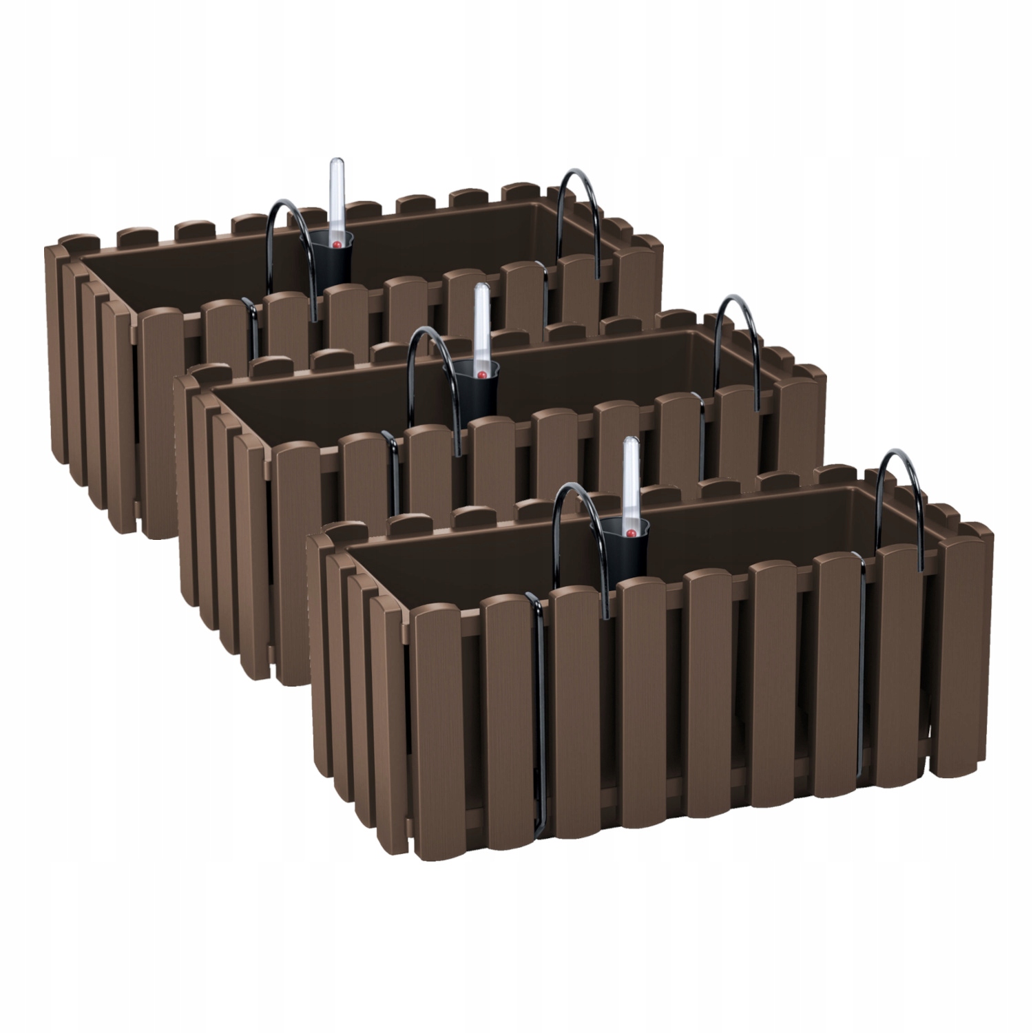 

3x Skrzynka Balkonowa DDEF400W Doniczka z Systemem