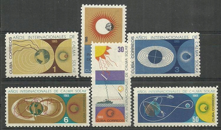 Kuba 1965 Mi 1020-1025 Czyste **