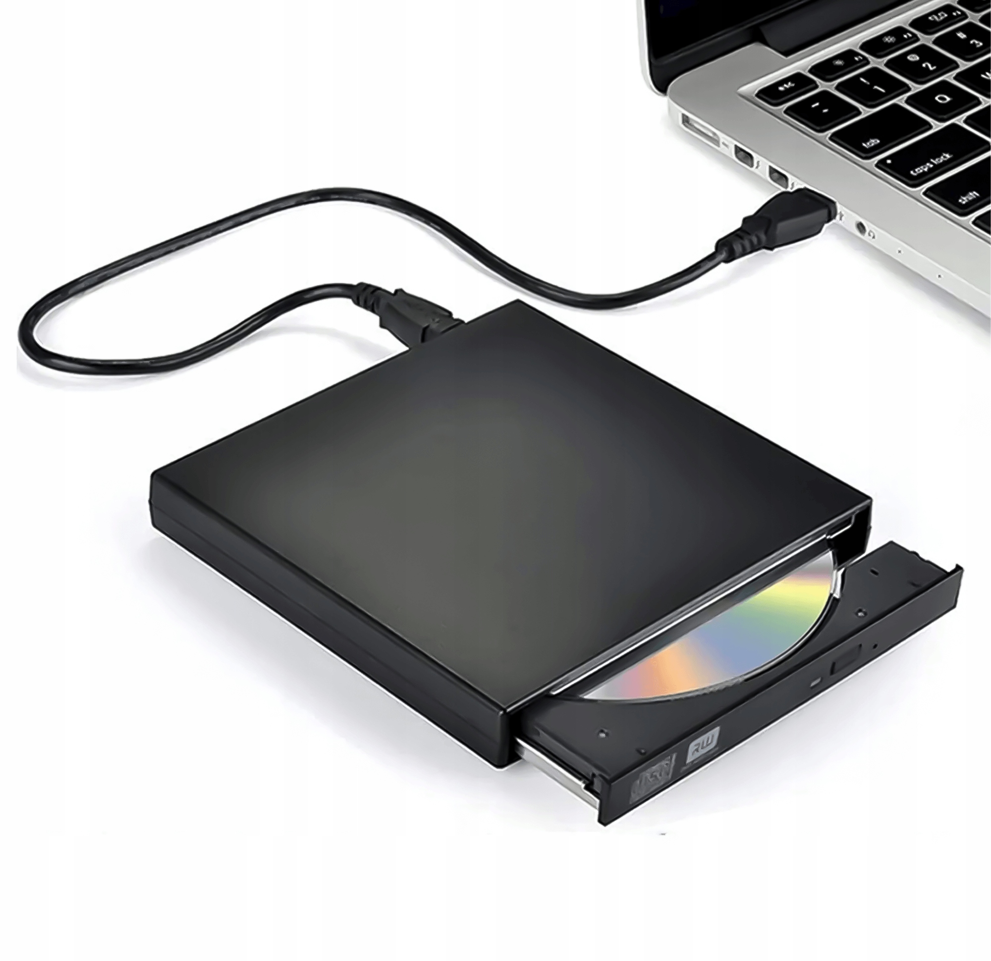 Napęd Cd-r/dvd-rom/rw Slim Zewnętrzny Usb Nagrywarka Przenośny Do Laptopa