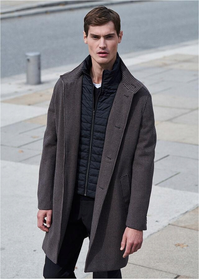 MĘSKI KRÓTKI PŁASZCZ Z ODPINANYM WIATROŁAPEM 50 Rozmiar 50