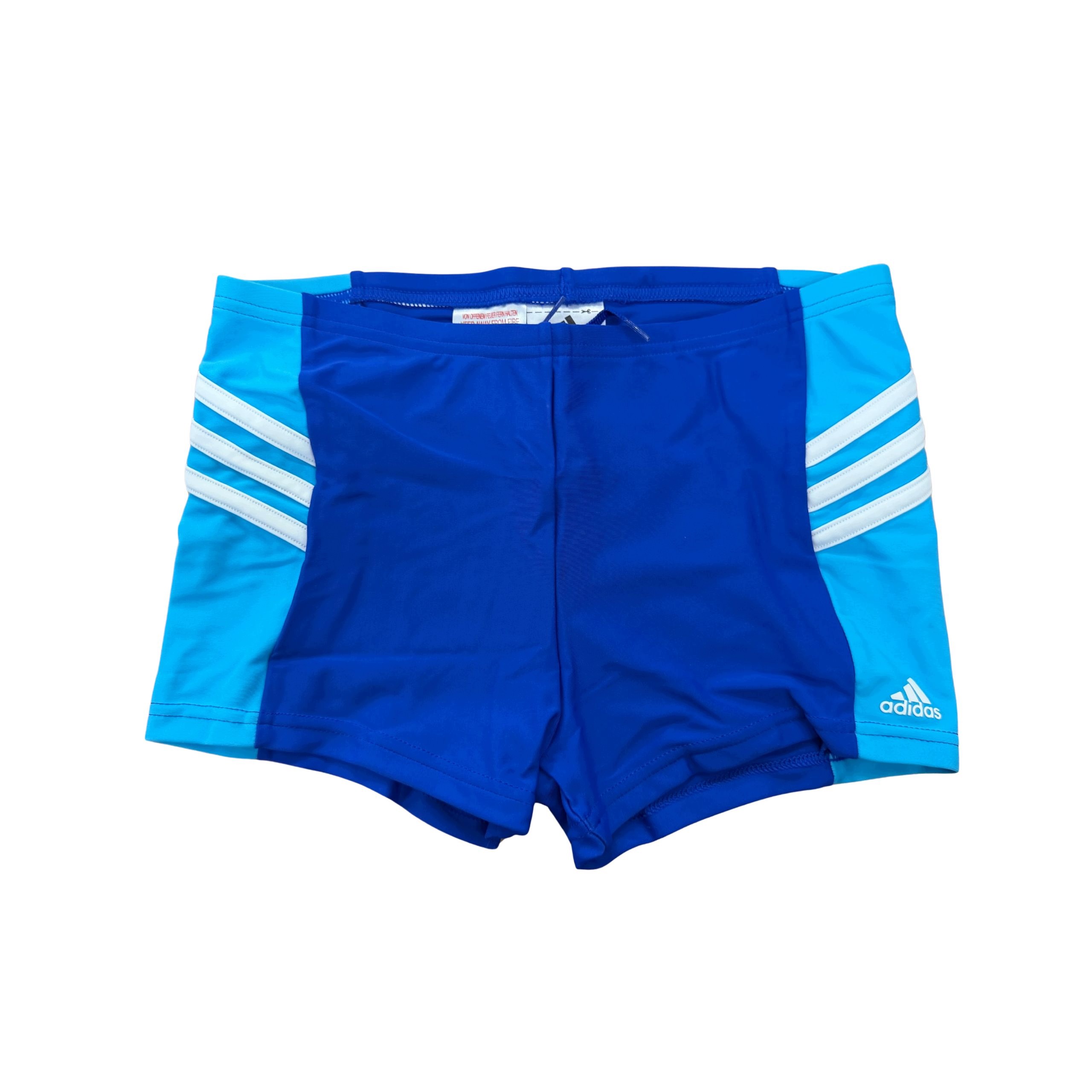 Młodzieżowe kąpielówki niebieskie Adidas Boxeri Inot 152