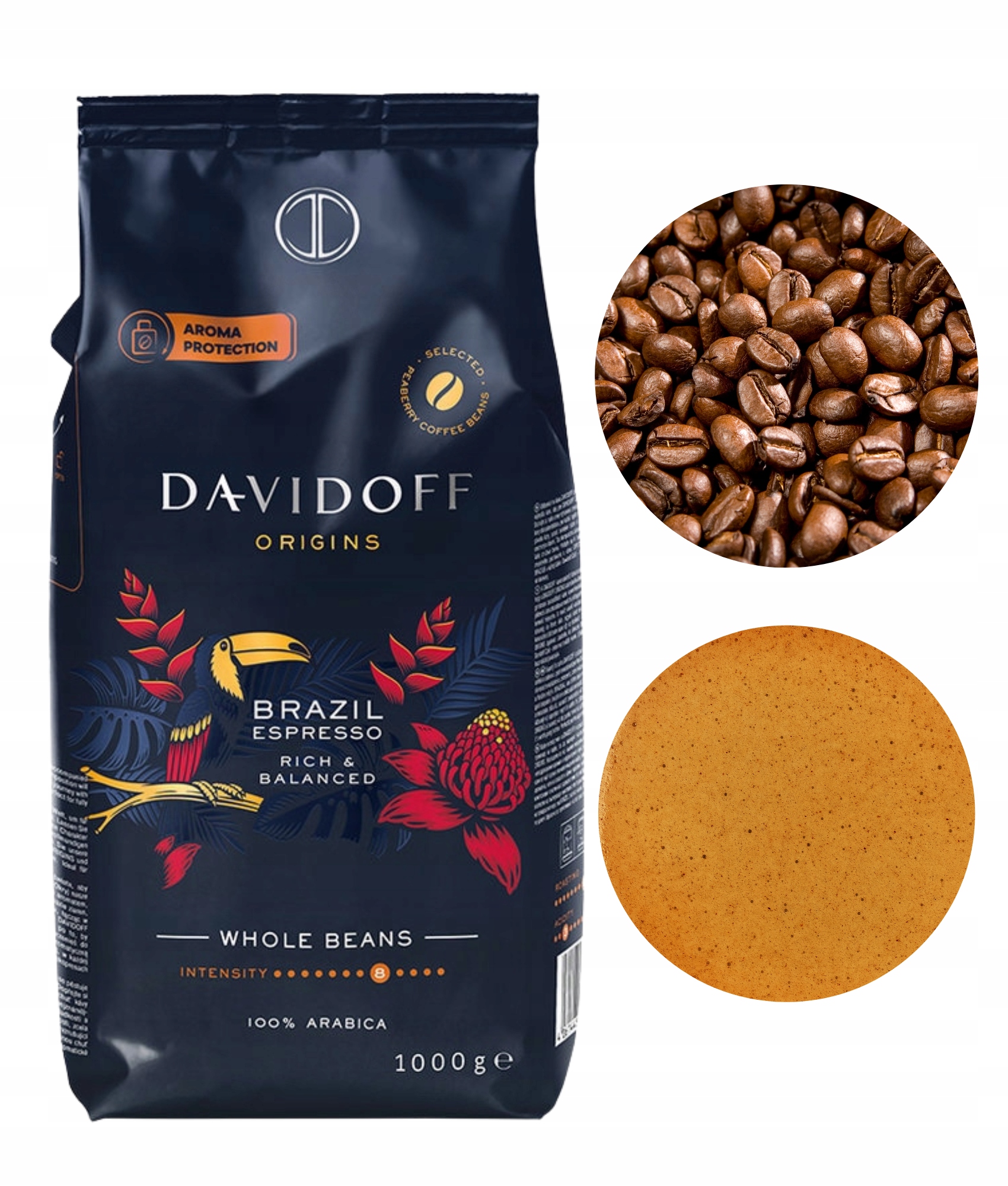 Levně Davidoff Origins Brazil káva káva intenzivní aroma protect 1 kg