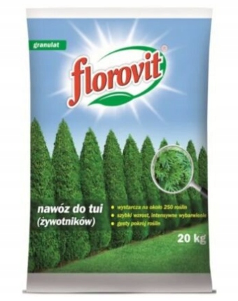 Florovit do tui (żywotników) worek 20kg iglaków nawóz wiosenny