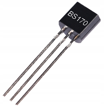

Tranzystor BS170 TO-92 0,5A 500mA 60V 830mW x 5szt