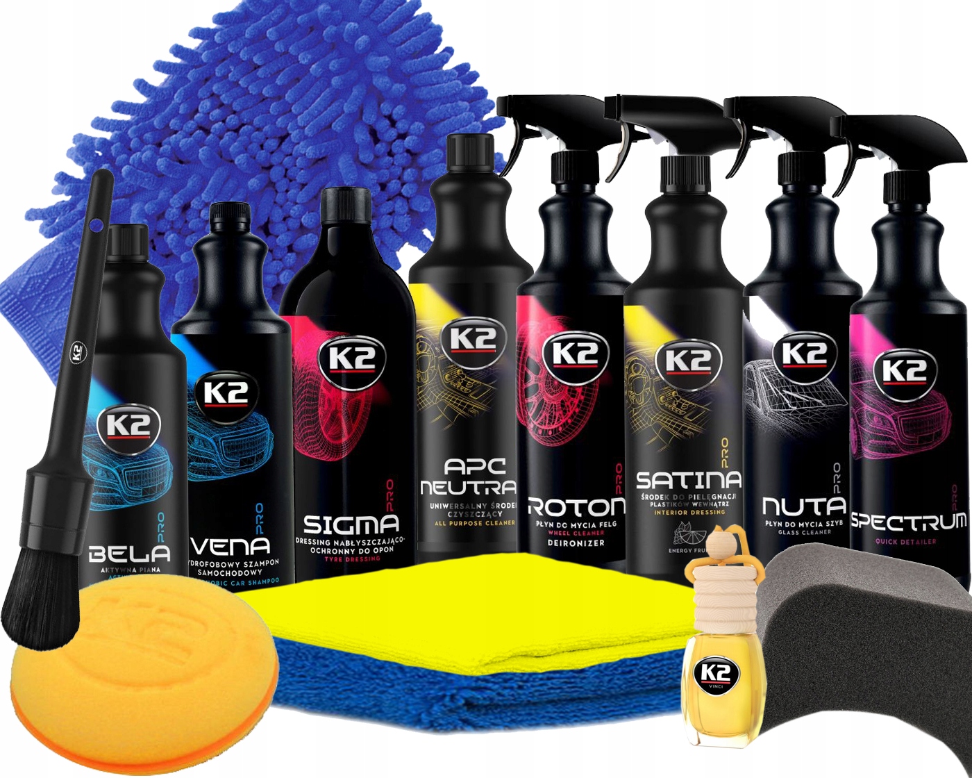 K2 Pro Sada Automobilové Kosmetiky+bonus