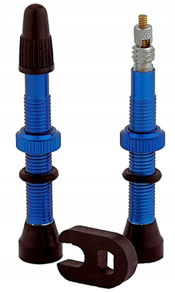 Zestaw tubeless Trezado - niebieskie wentyle Model Tubeless KIt