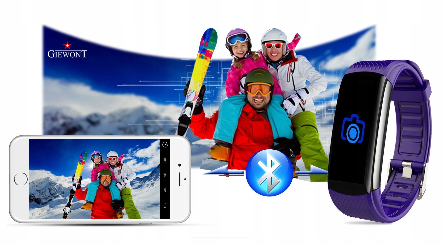 SMARTBAND OPASKA SPORTOWA SMARTWATCH MĘSKI DAMSKI Materiał koperty tworzywo sztuczne