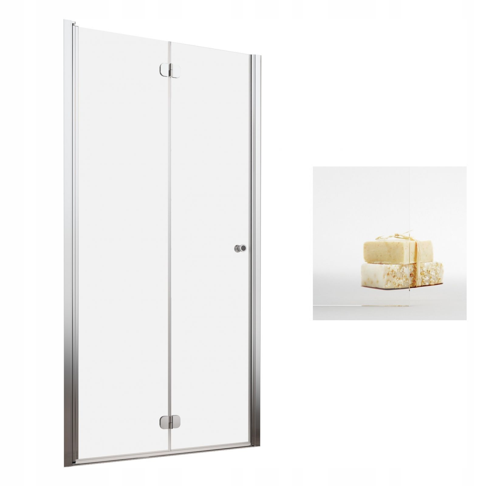 Drzwi prysznicowe szklane prysznic 70 L UltraClear