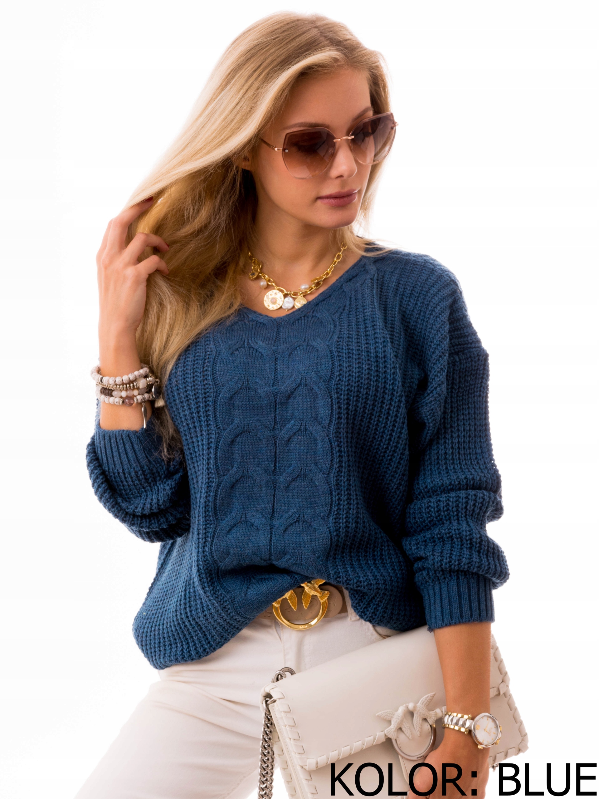 Luźny Milusi SWETER DAMSKI Oversize Dużo Kolorów Linia regular