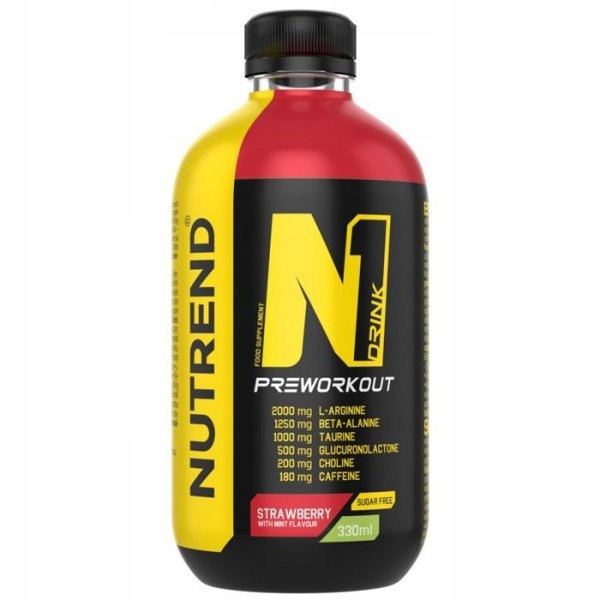 N1 DRINK PreWorkout 330ml Energia Guarana Kofeina Bez Cukru Wysiłek — 6