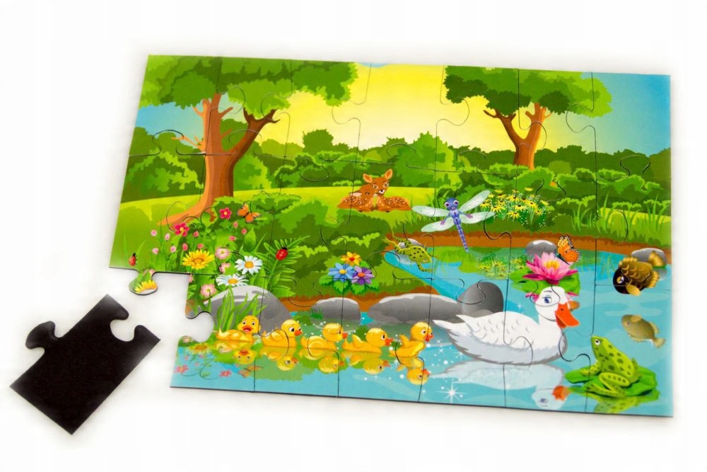 

Puzzle magnetyczne klocki magnes Sadzawka 21 El