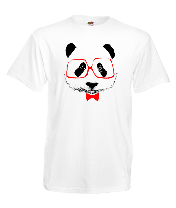 

S Koszulka Męska Panda Miś Misie Bądź Sobą Wzór