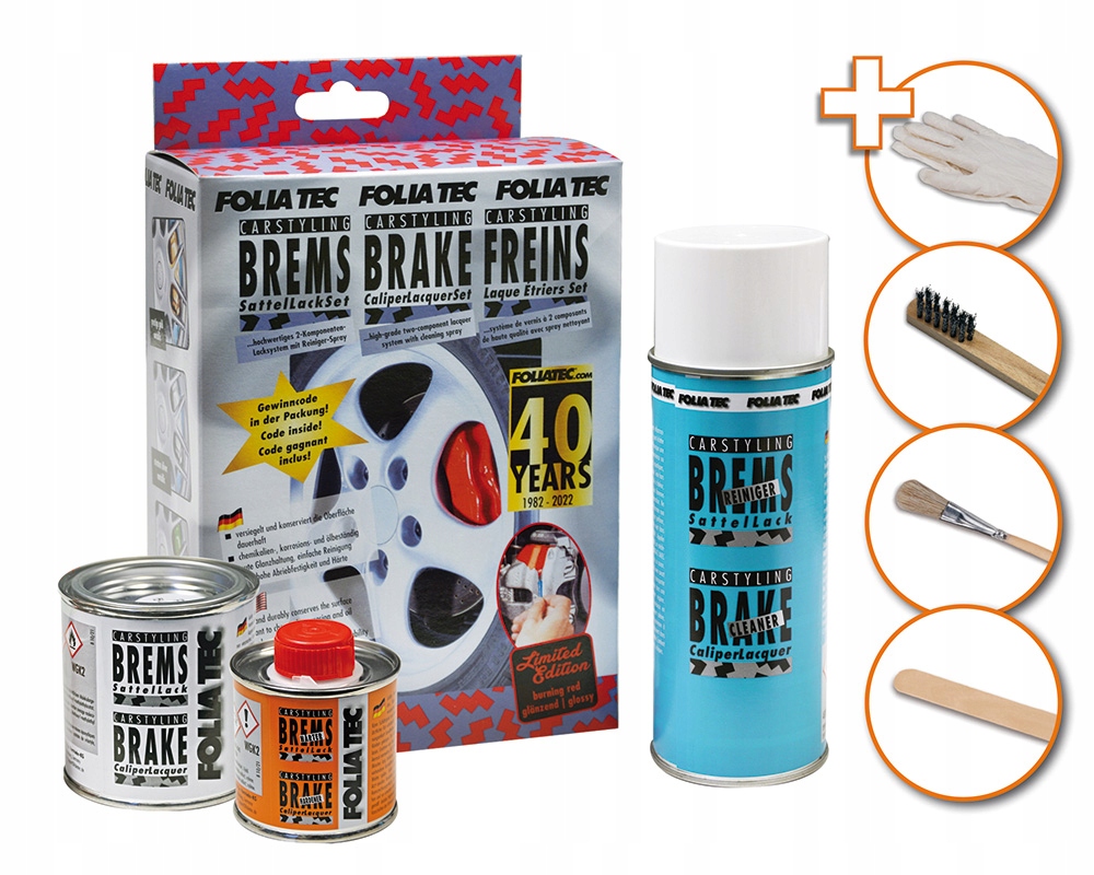 FOLIATEC lakier farba do zacisków hamulcowych krwawa pomarańcza Numer katalogowy producenta 2153
