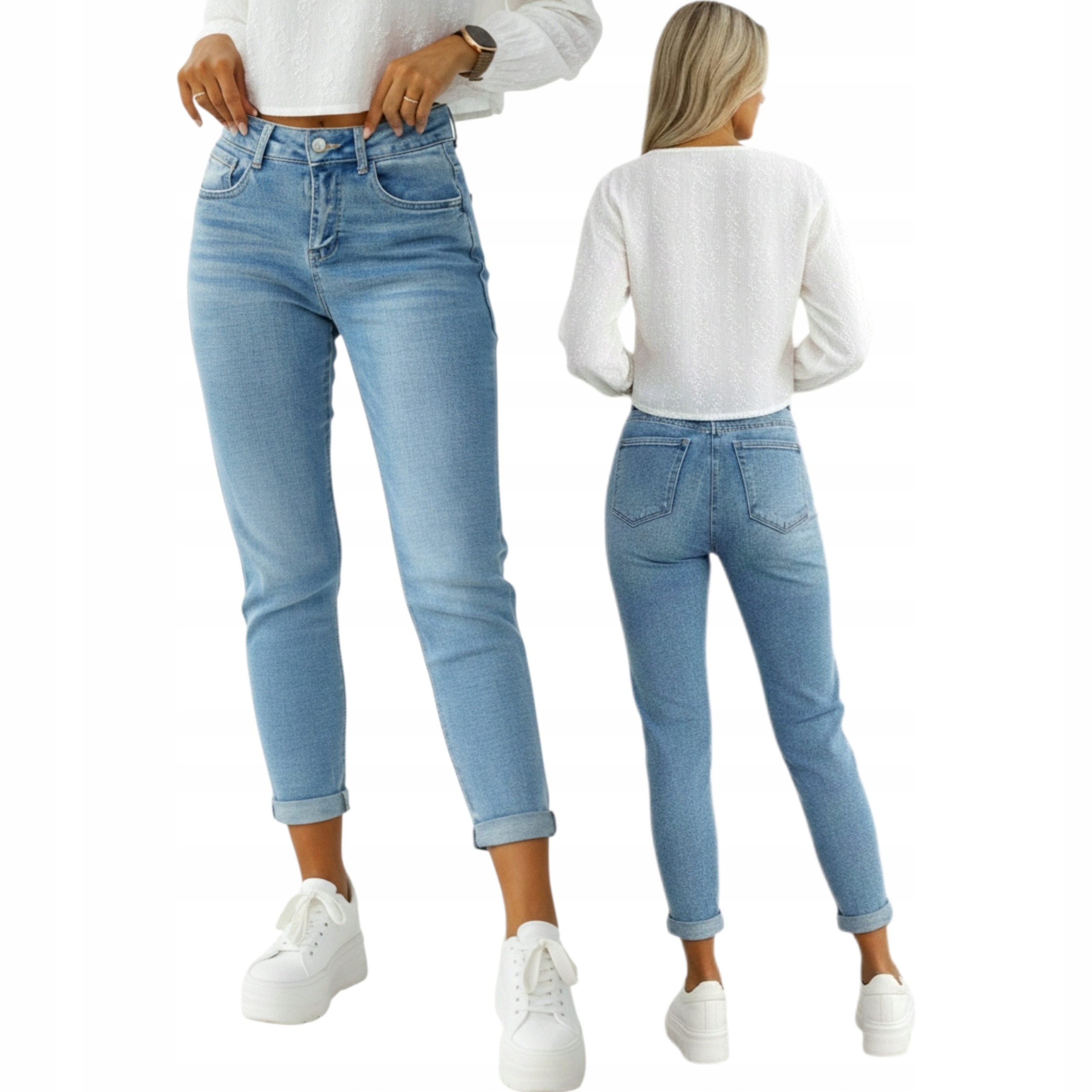 Dámské Originální Džínové Kalhoty Mom Fit Jeans vel. M \ 38