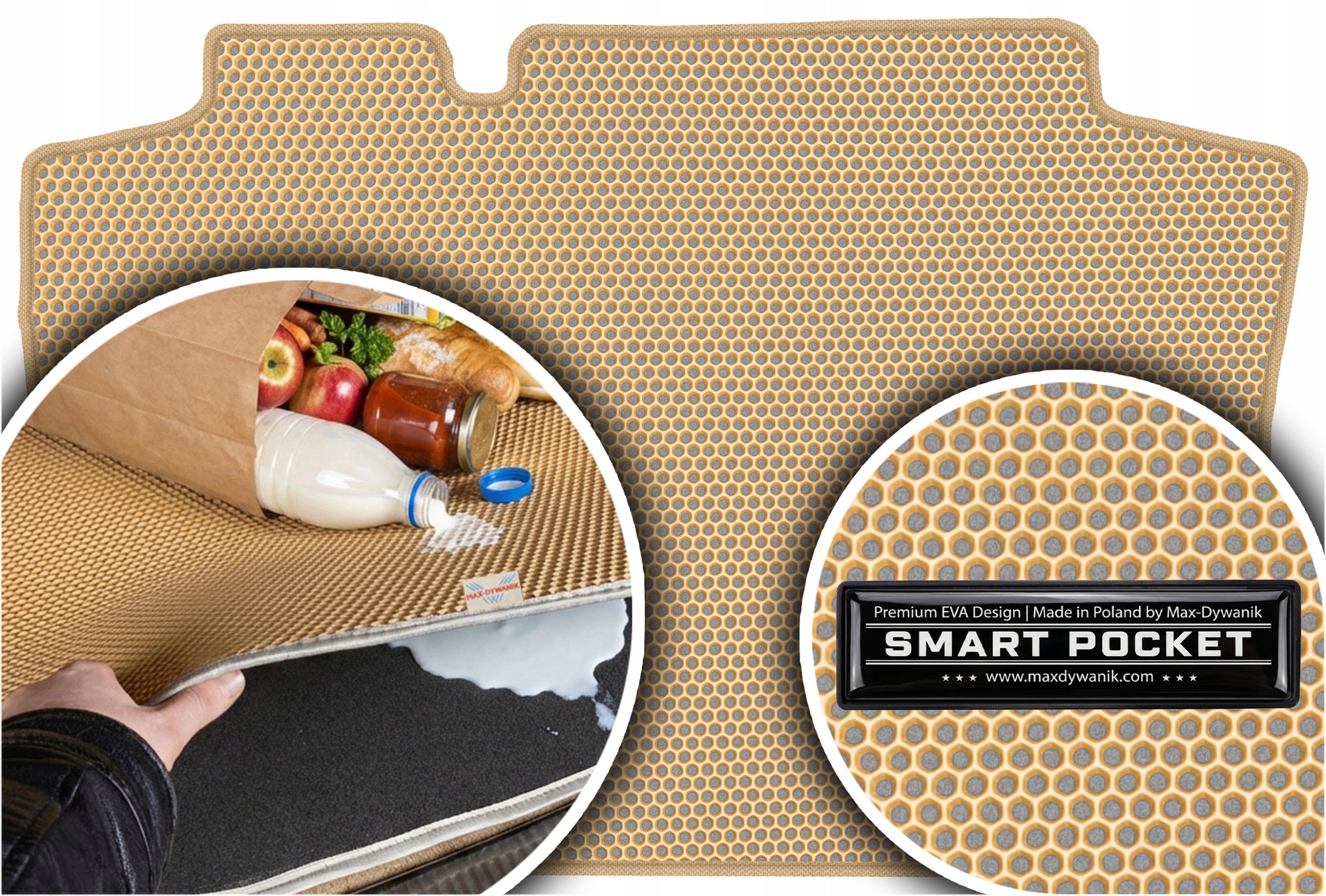 Vw New Beetle Hatchback 2003-2010 Vložka do kufru Eva Smart Pocket Béžová
