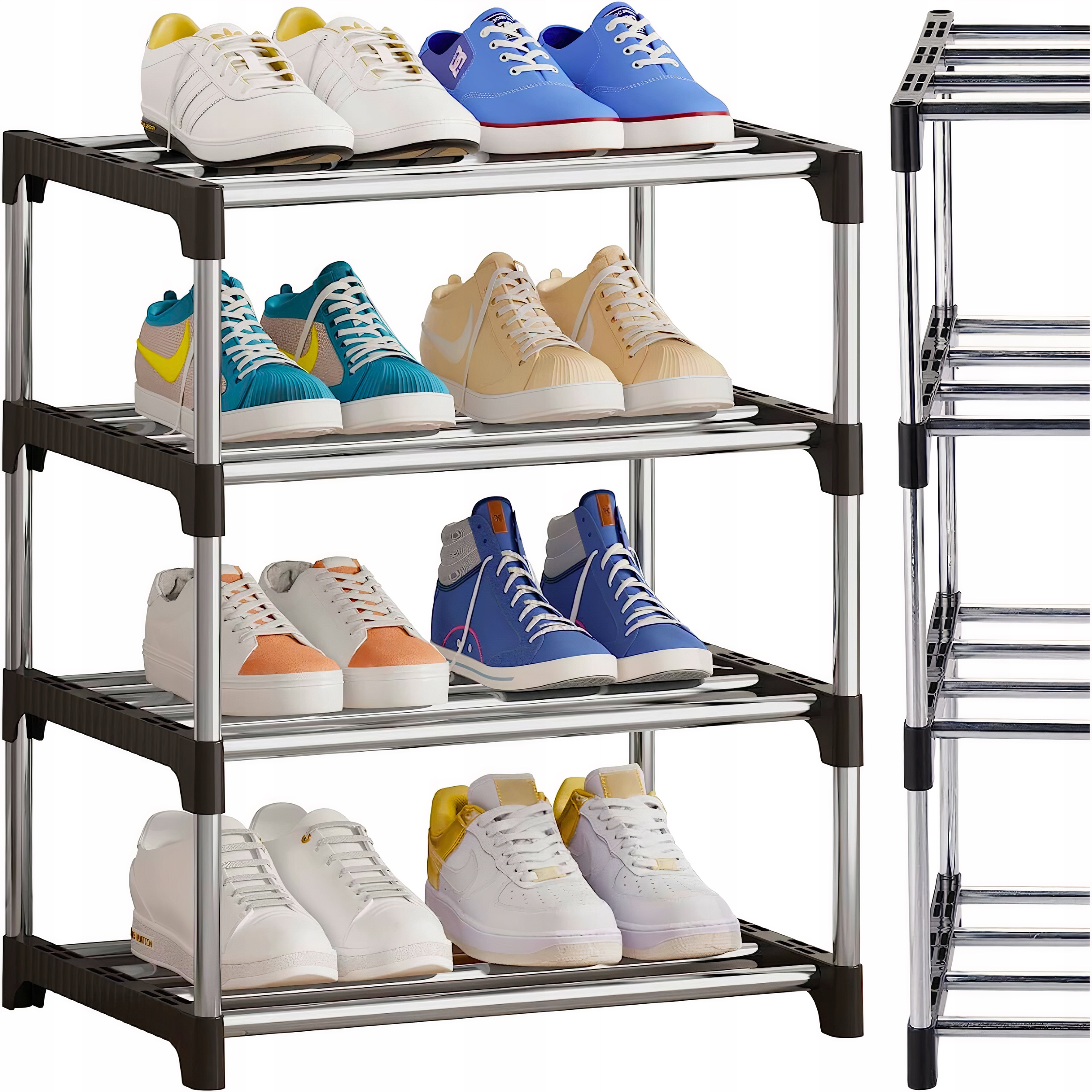 PÓŁKA NA BUTY REGAŁ SZAFKA METALOWA STOJAK 4 PÓŁKI Kod producenta REGAŁ SZAFKA METALOWA STOJAK 4 PÓŁKI