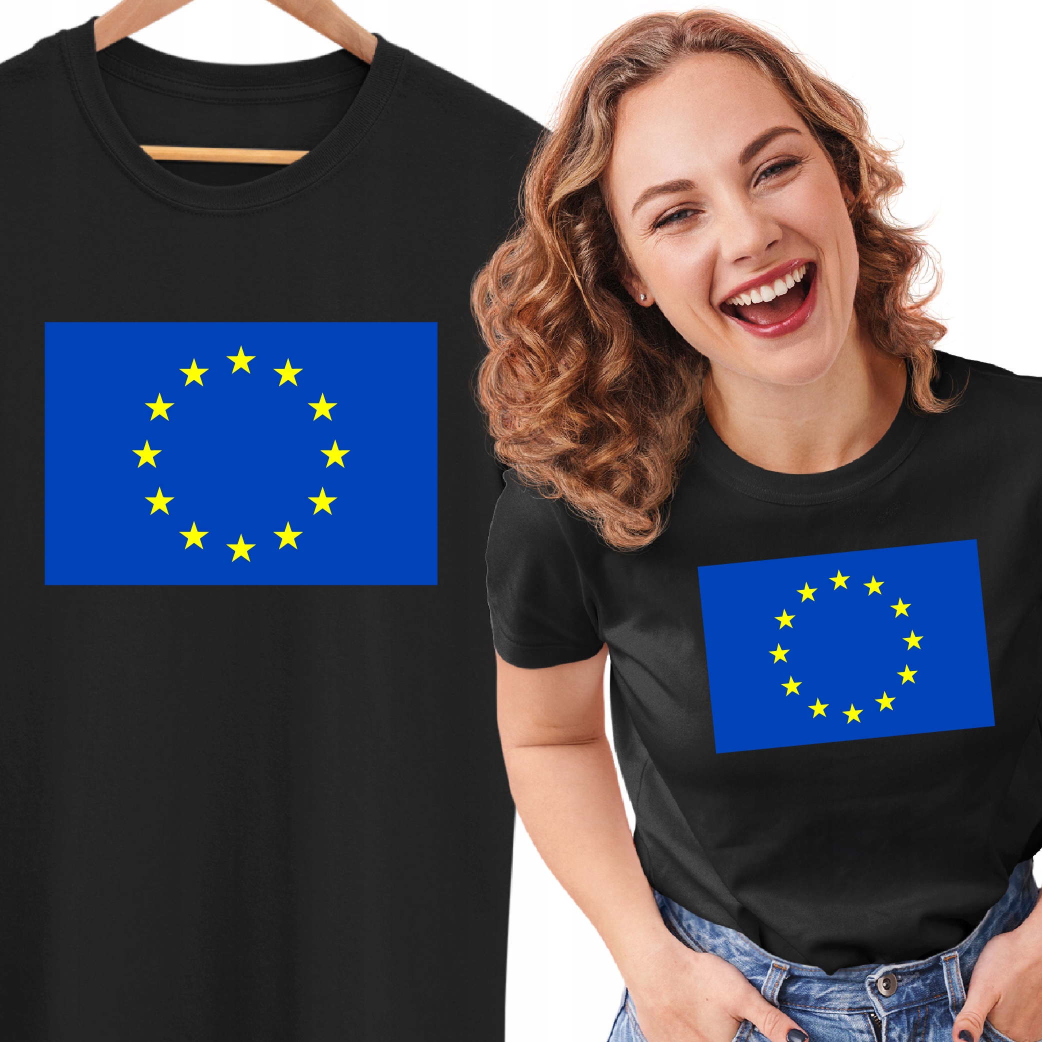

Koszulka Bluzka Tshirt Flaga Unii Europejskiej