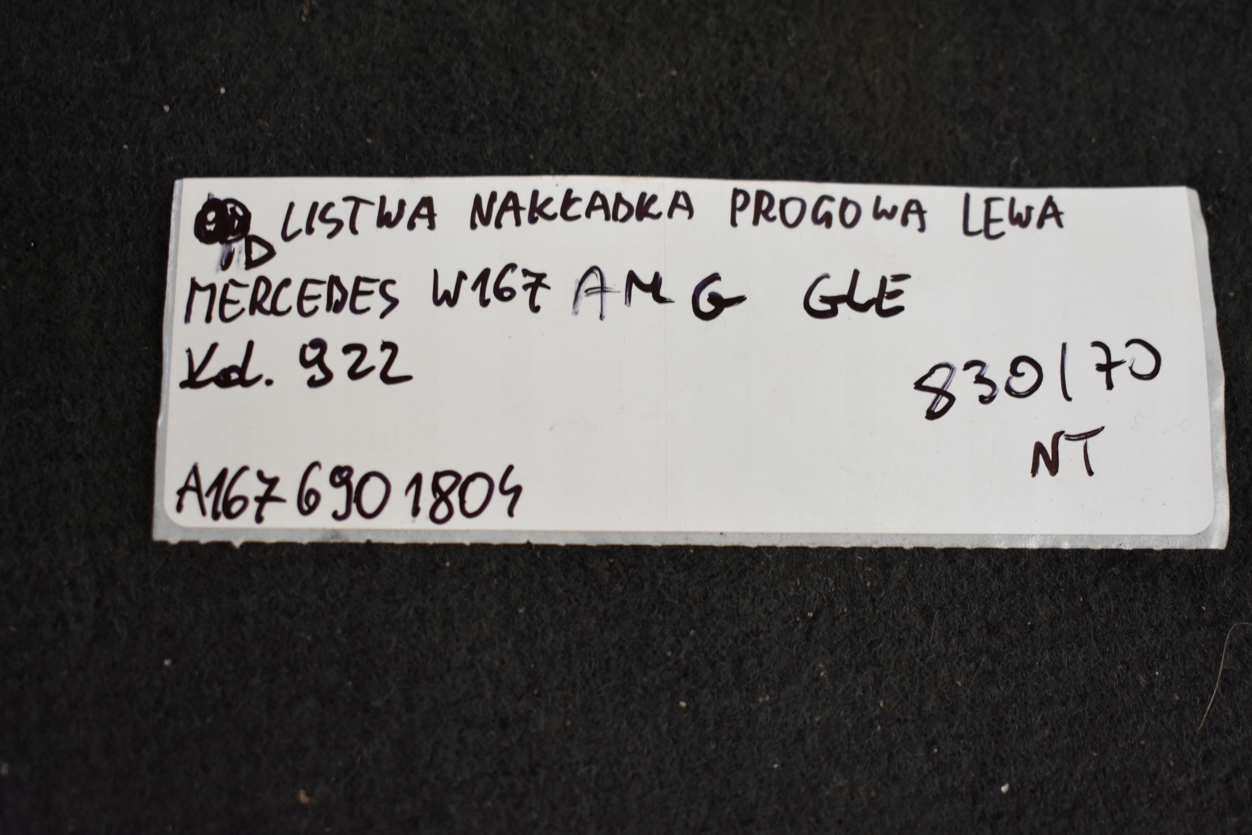 IDEALNA moulding cap threshold left colour 922 MERCEDES W167 GLE AMG 1