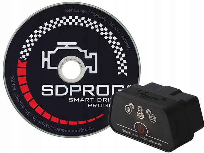 INTERFEJS ICAR2 WIFI OBDII ELM327 + program SDPROG