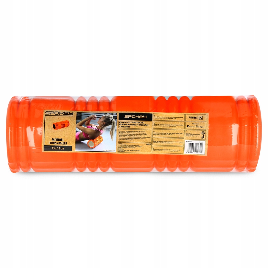 SPOKEY Wałek Roller Rolka Do Masażu Ćwiczeń 2w1 Model MIXROLL 2IN1