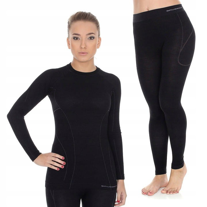Bielizna termoaktywna Brubeck Active Wool wełna Merino komplet damski M