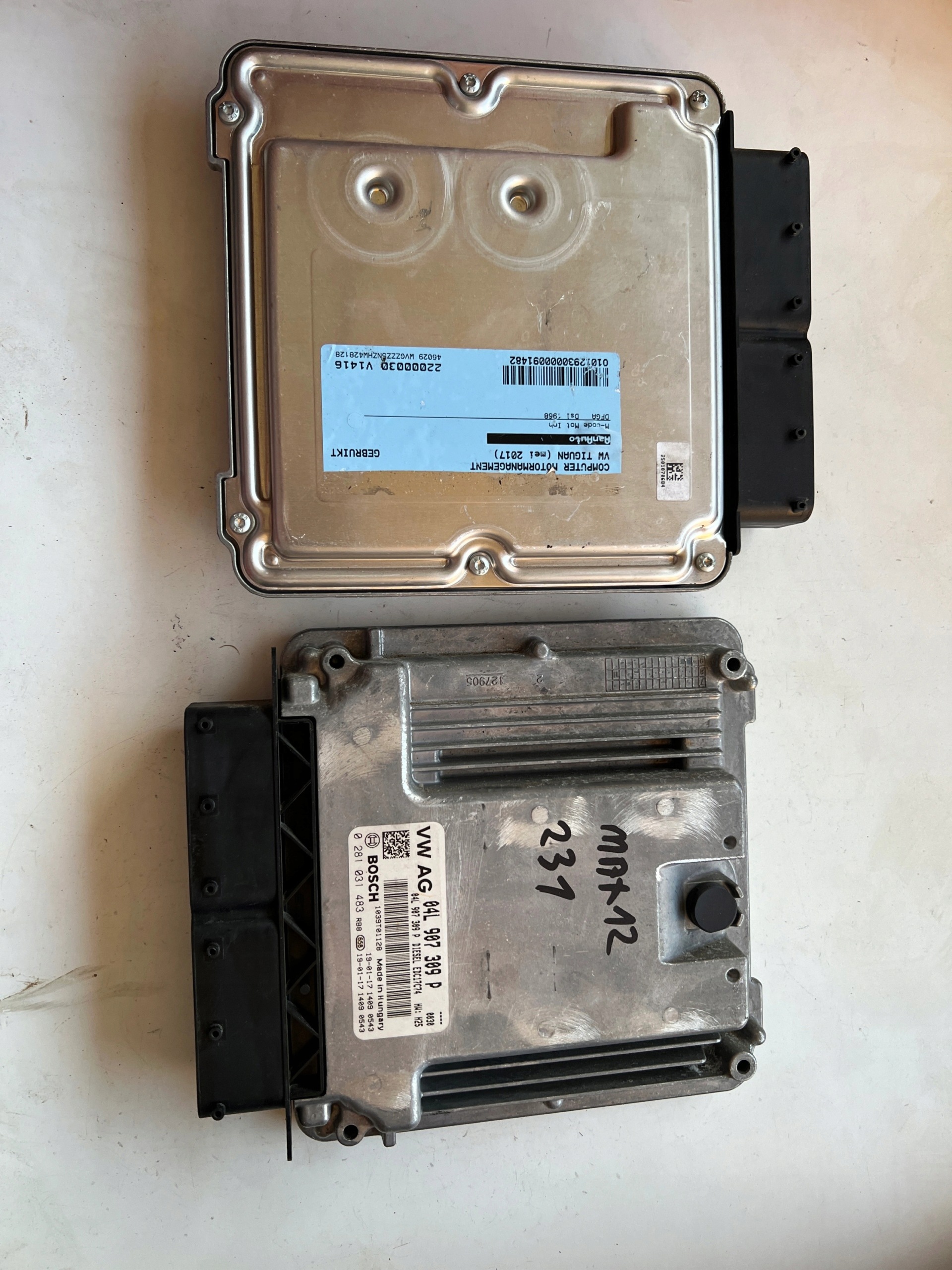 VW PASSAT DCZA 1.6 TDI 04L907309P 0281031483 EDC17C74 computer Originale