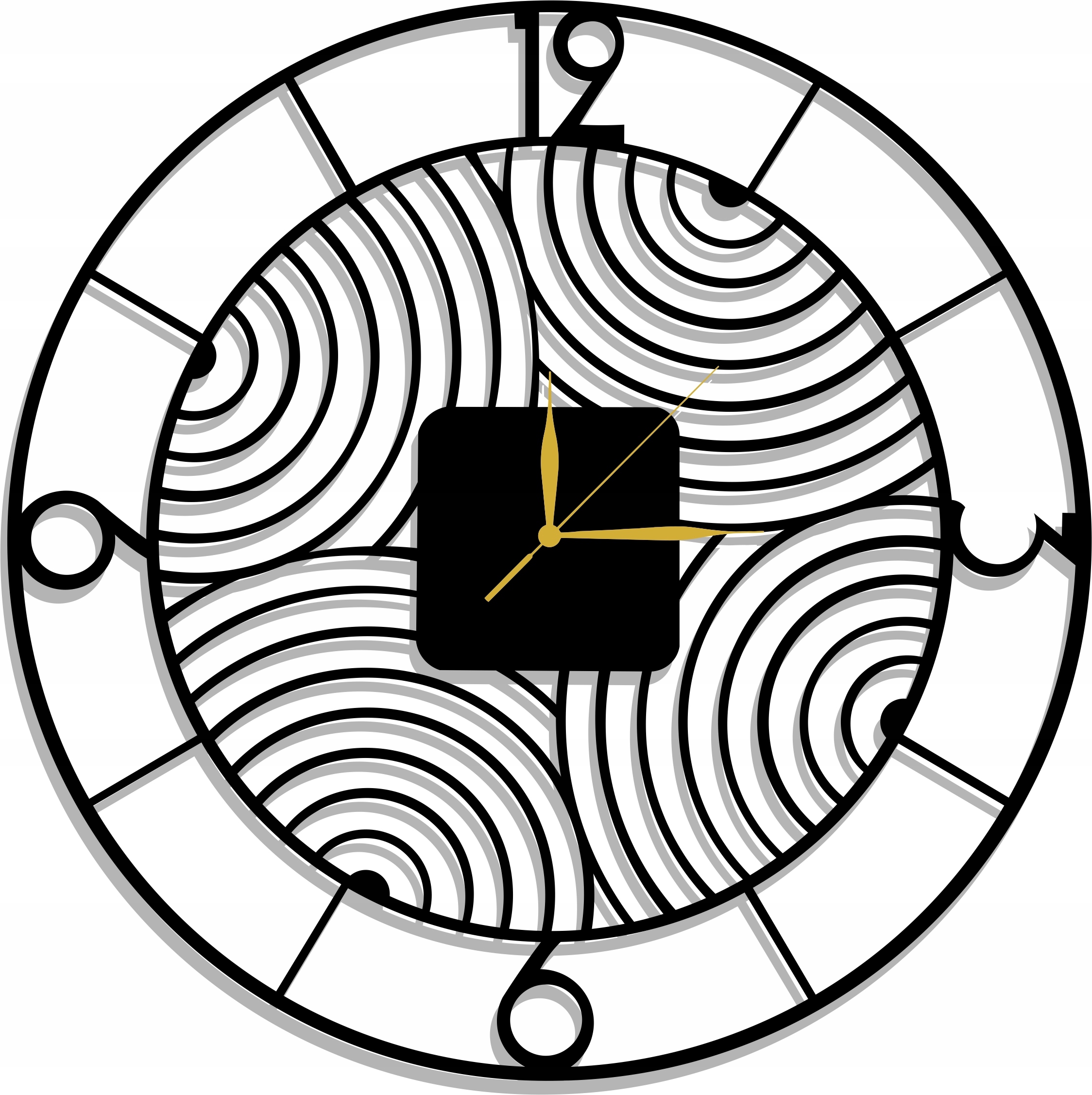 Nástěnné Hodiny Moderní 60 CM XL! 17 Barev!