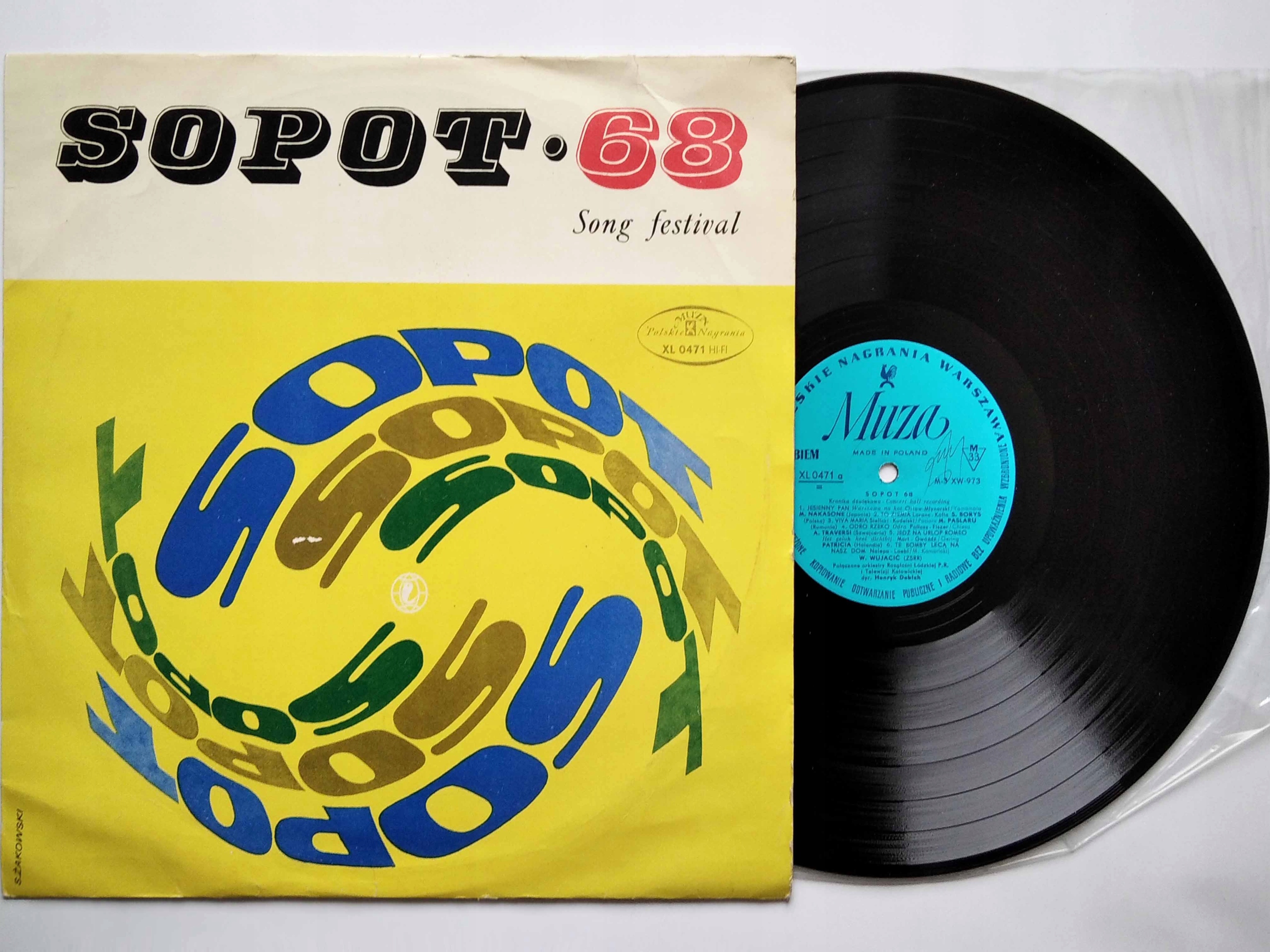Lp: Sopot 68 Stan Borys Henryk Debich Piotr Figiel Unikat Ex+