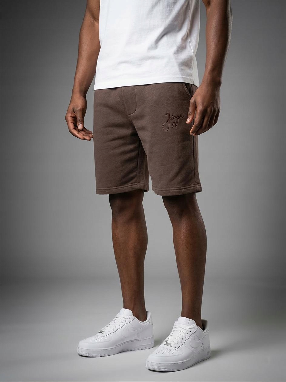 Spodenki Dresowe Jigga Wear Tag Brązowe roz. XL