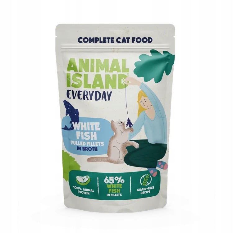 Levně 17 x Animal Island Everyday Filetky z bílé ryby ve vývaru 85 g