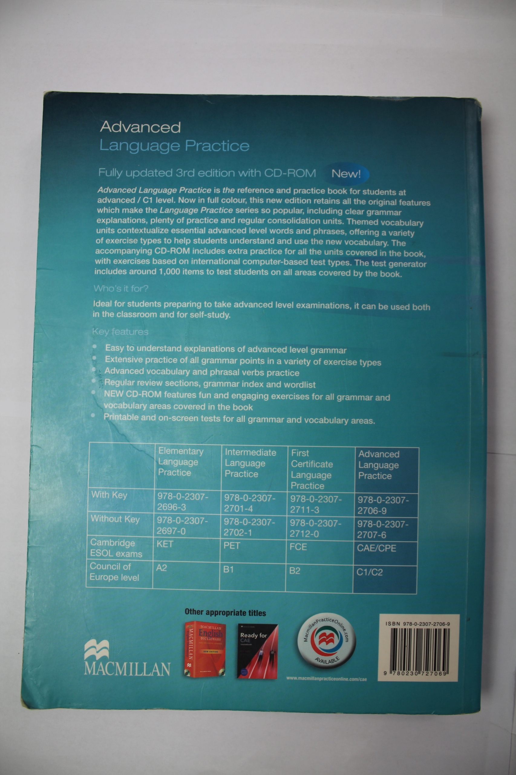 Advanced Language Practice Michaael Vince Język nauczany Angielski