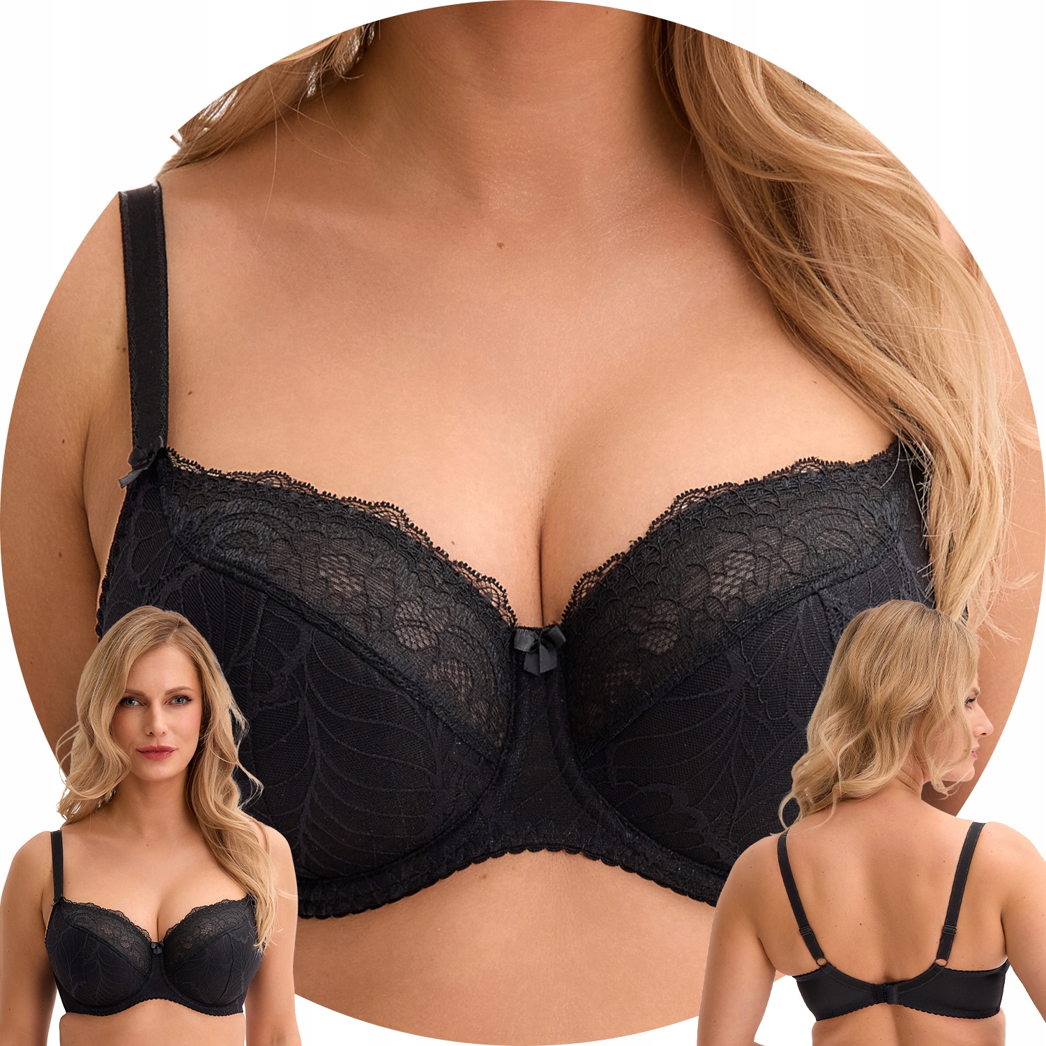 Gaia 594 Sandy Polovyztužená podprsenka černá 3 95B