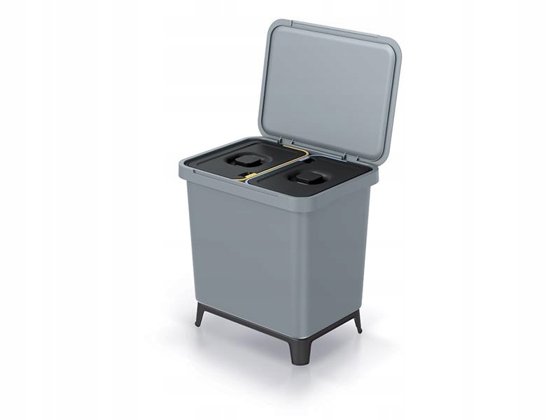 Levně Koš odpadkový Systema světle šedý 2x10l