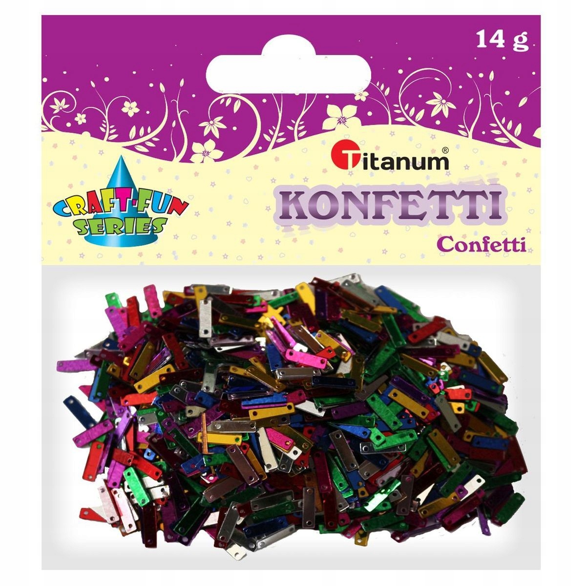 

Konfetti paski mix 14g Titanum