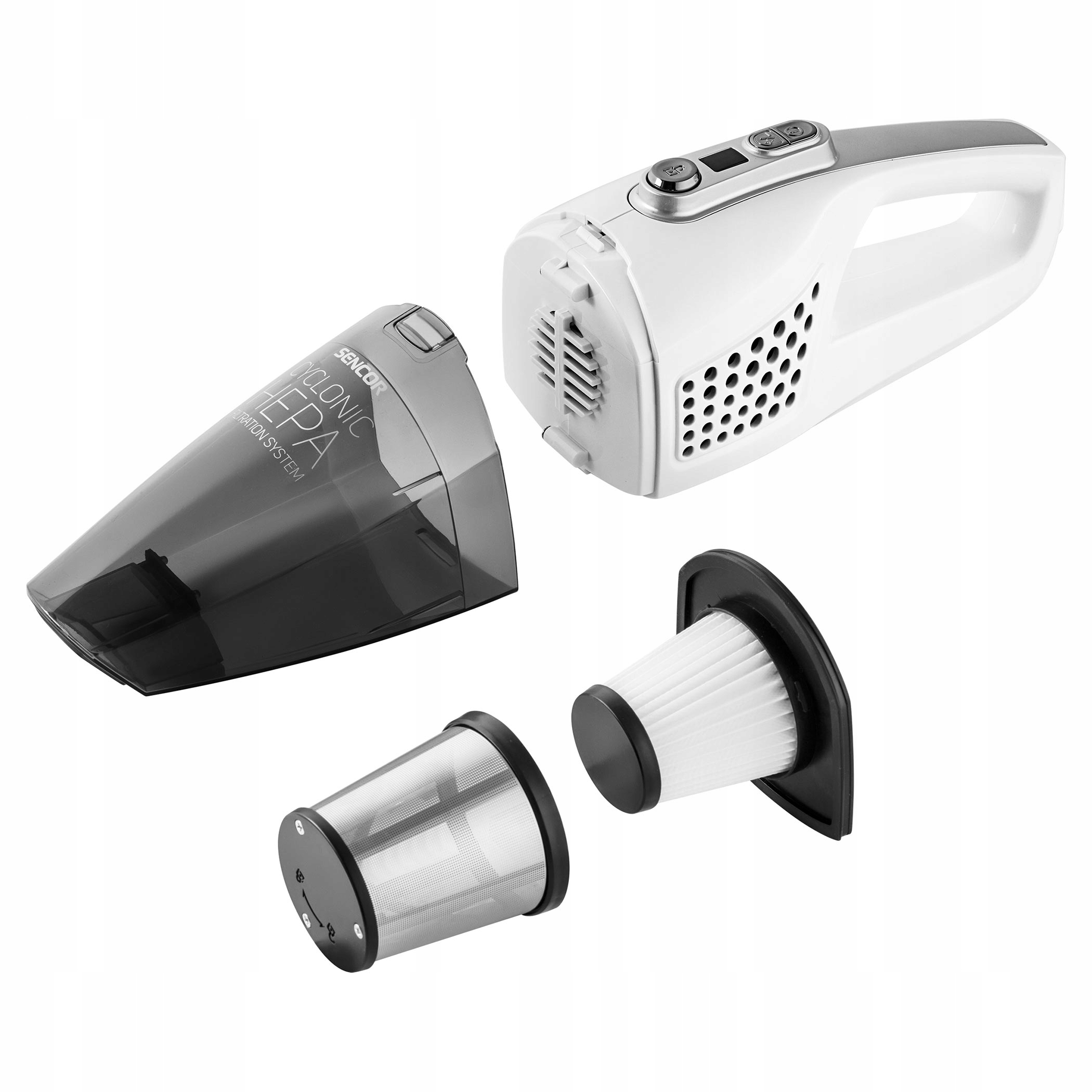 Odkurzacz pionowy 2w1 Sencor 7811WH 80W HEPA LED Model SVC 7811WH