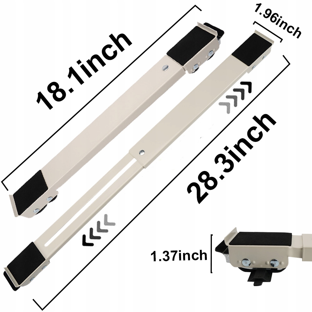 2x ROLKI DO LODÓWKĘ TRANSPORTU PRZESUWANIA MEBLI SZYNY w 12 kółek 330KG Model ROLKI DO TRANSPORTU