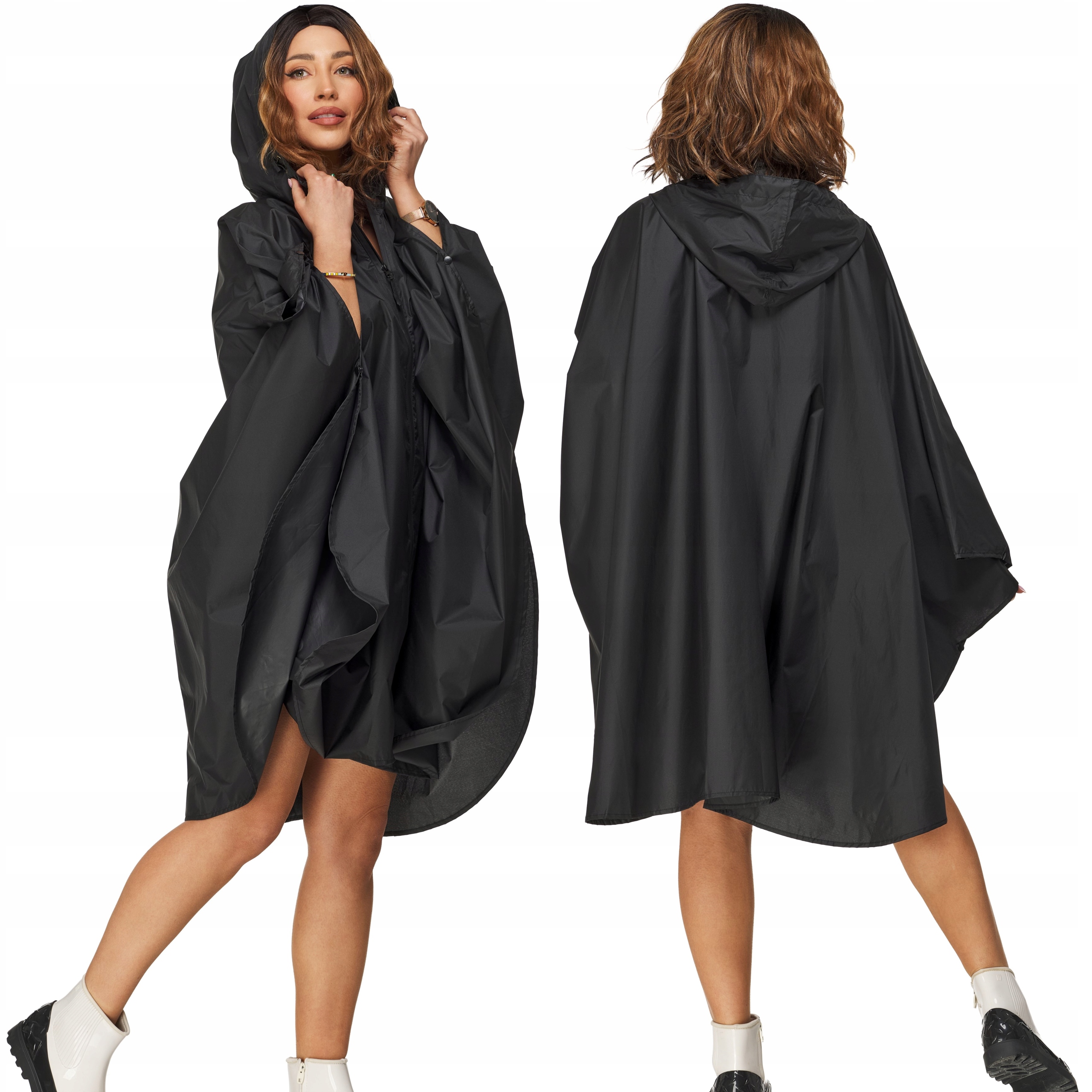 Ponczo Przeciwdeszczowe Z Kapturem płaszcz peleryna na deszcz wodoodporne