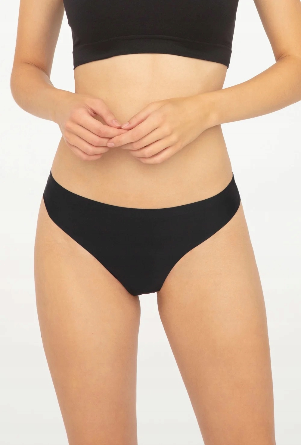 GATTA STRINGI COMFORT, bezszwowe CZARNE, L Wzór dominujący bez wzoru