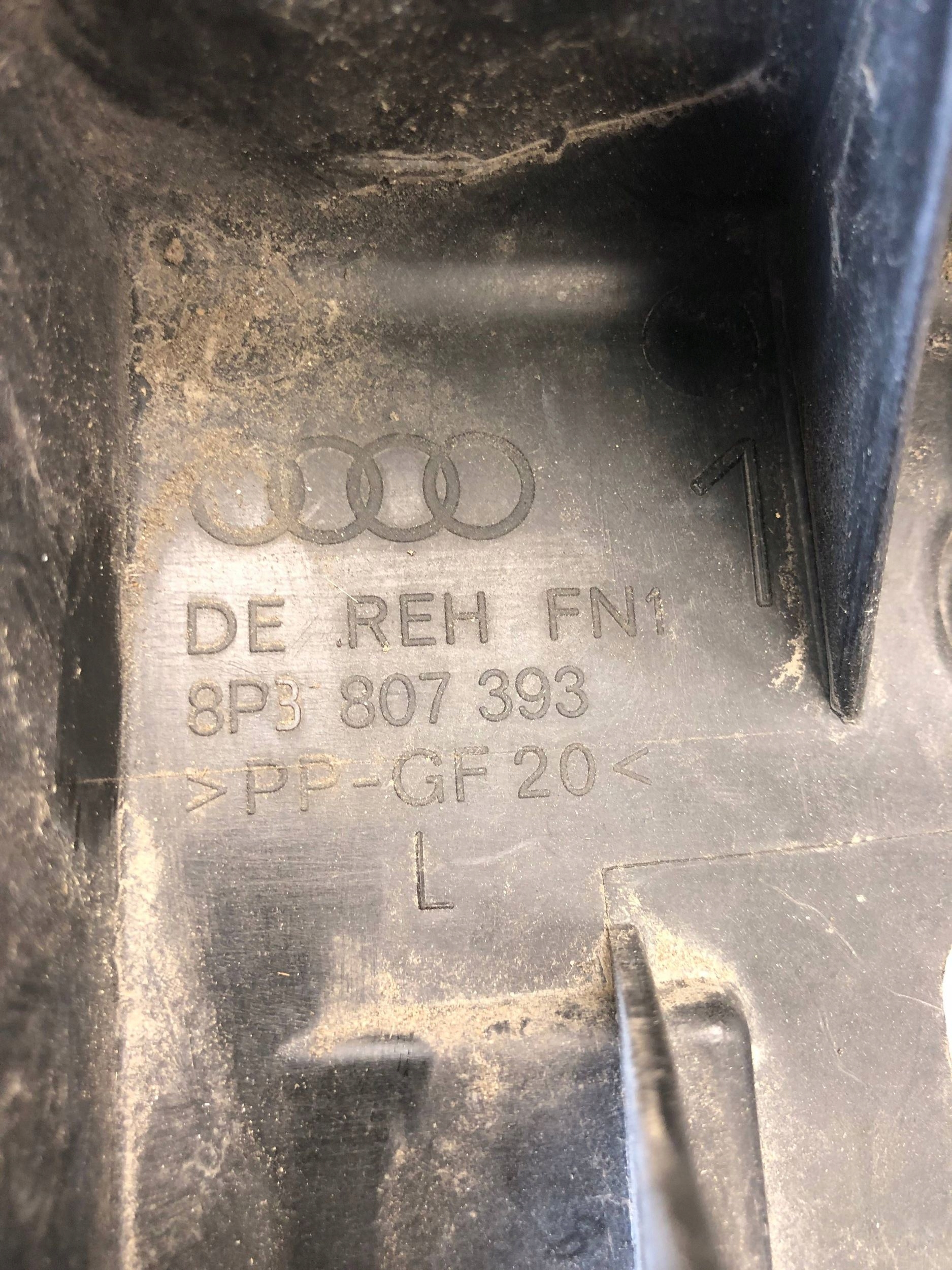 bumper bracket left rear part AUDI A3 8P 3D 8P3807393