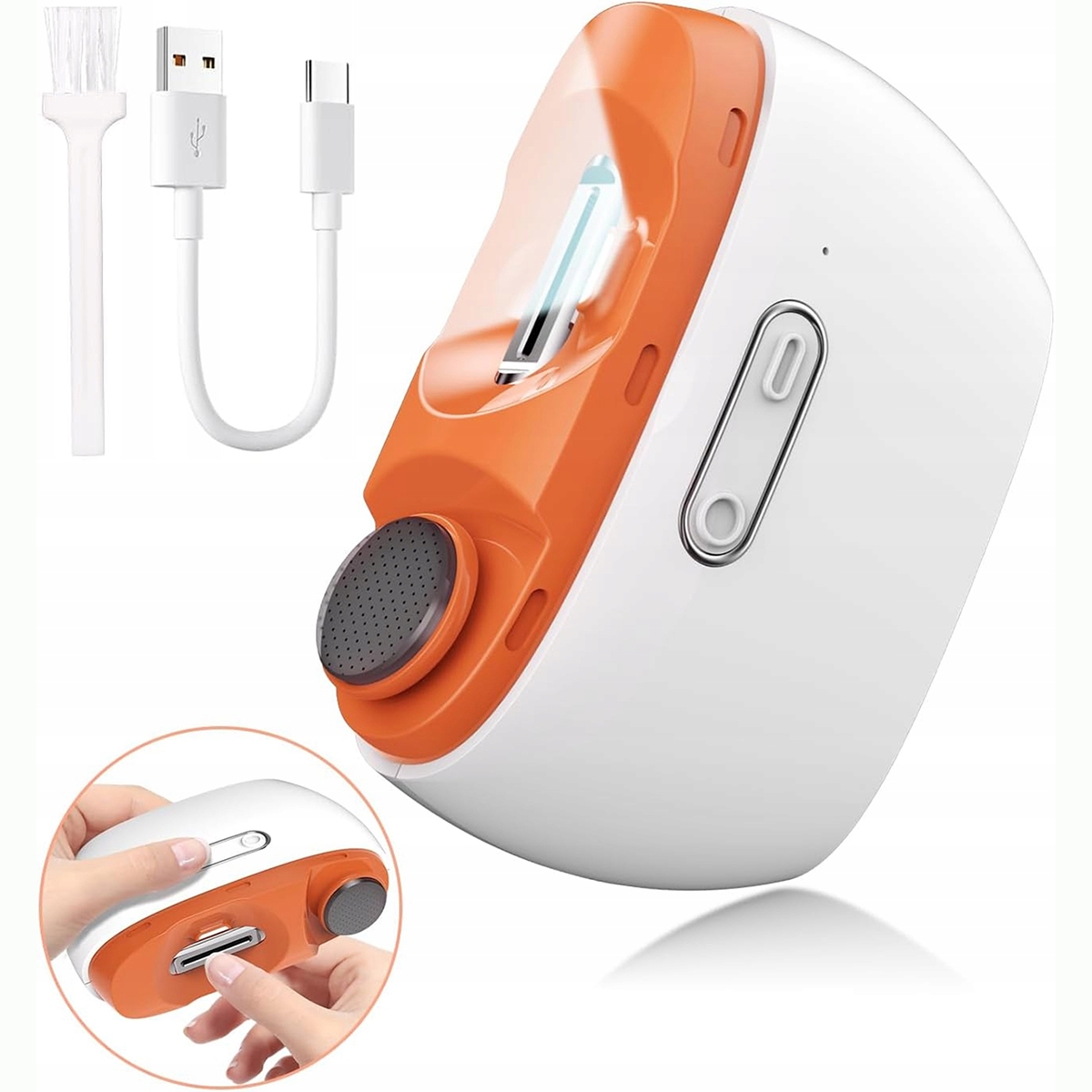 Elektrický Automatický Kleštičky Na Nehty Usb 500MAH S Led Světlem