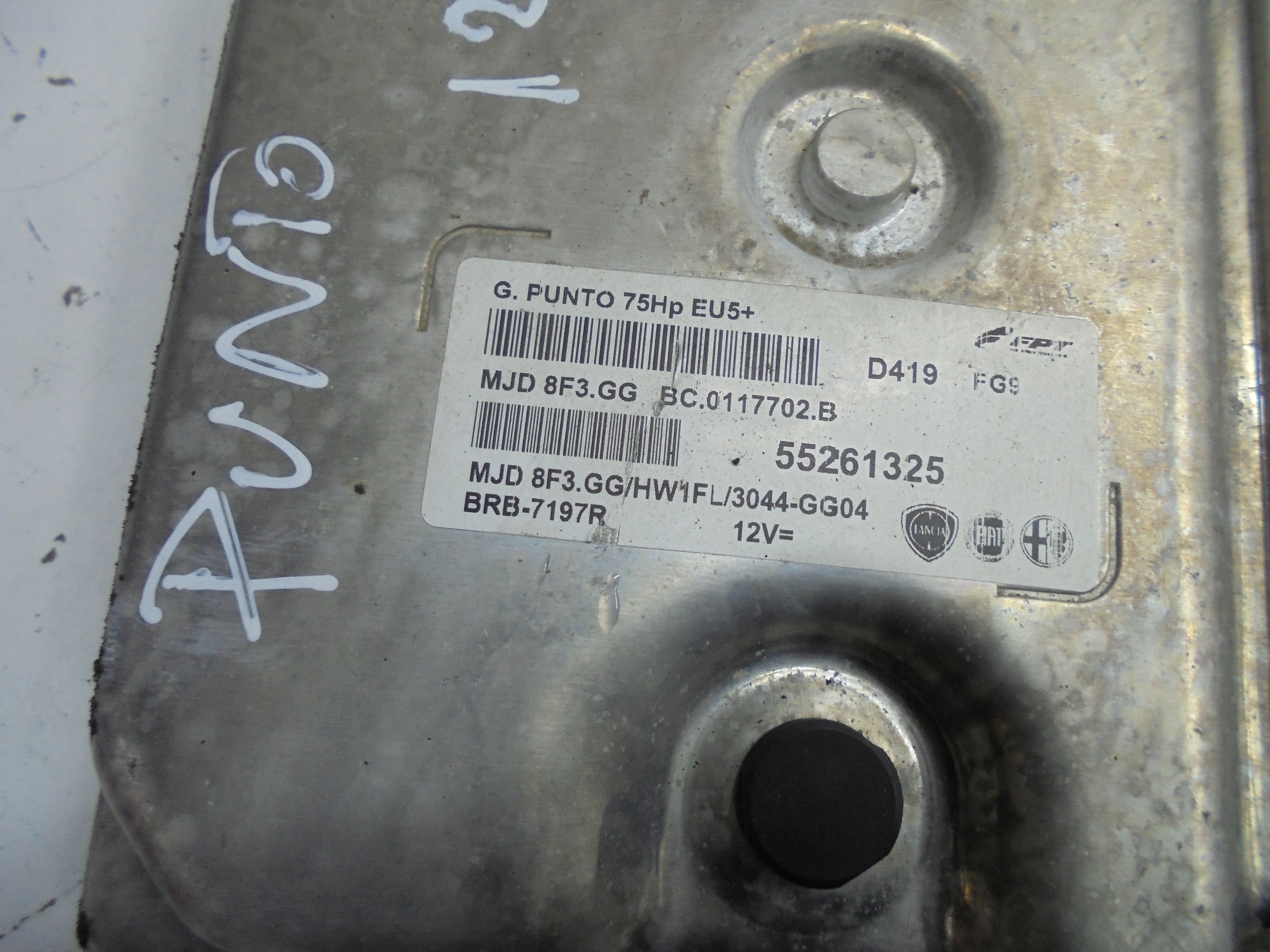FIAT GRANDE PUNTO computer control unit 1.3 M-JET