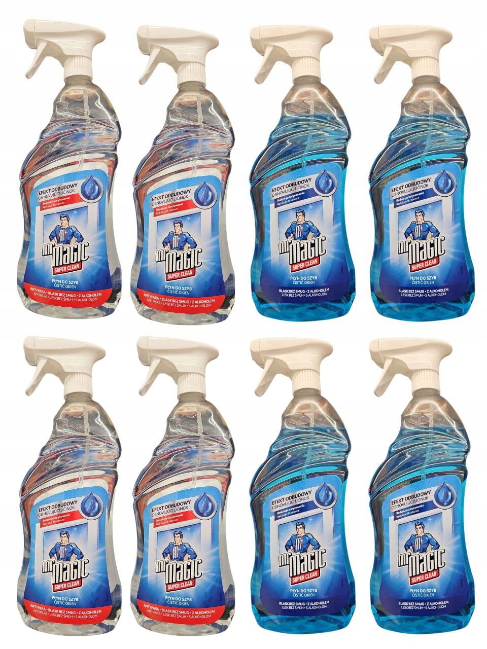 Levně Mr Magic Čistič oken s alkoholem, sada 8 x 1 l