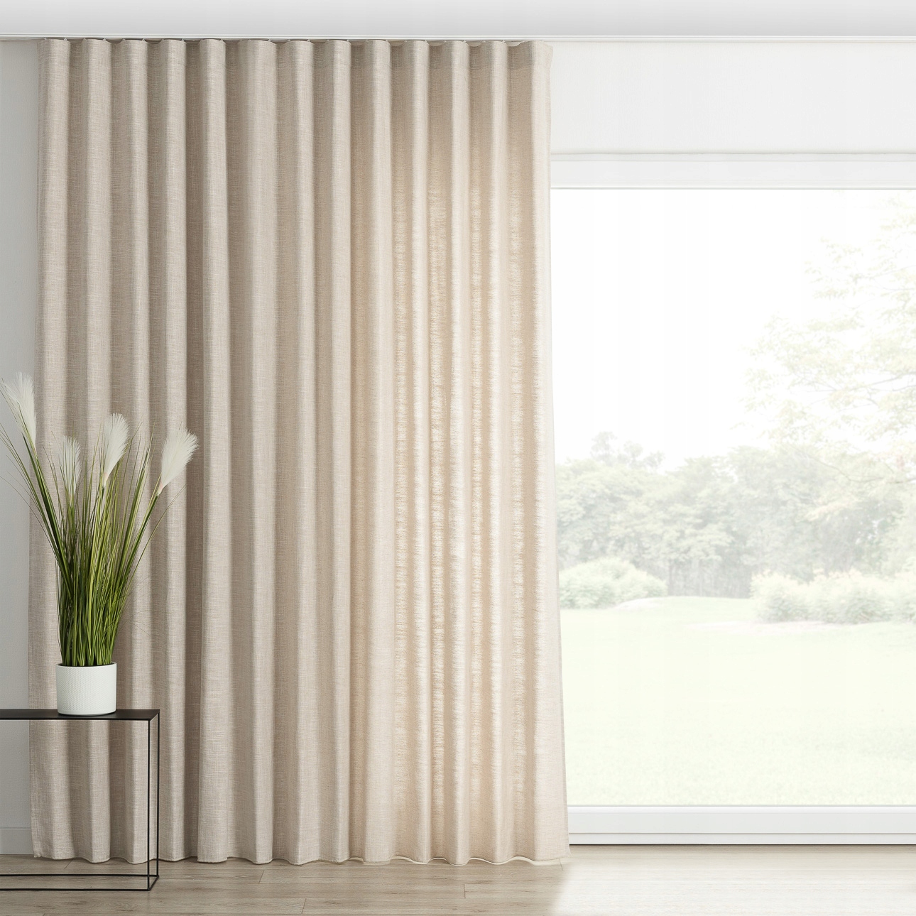 Záves na páske wave 130x260 cm béžový